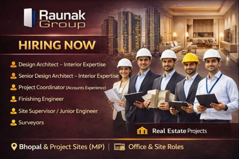 Raunak Group New Vacancy January 2026 | For ongoing aur upcoming real Estate projects
