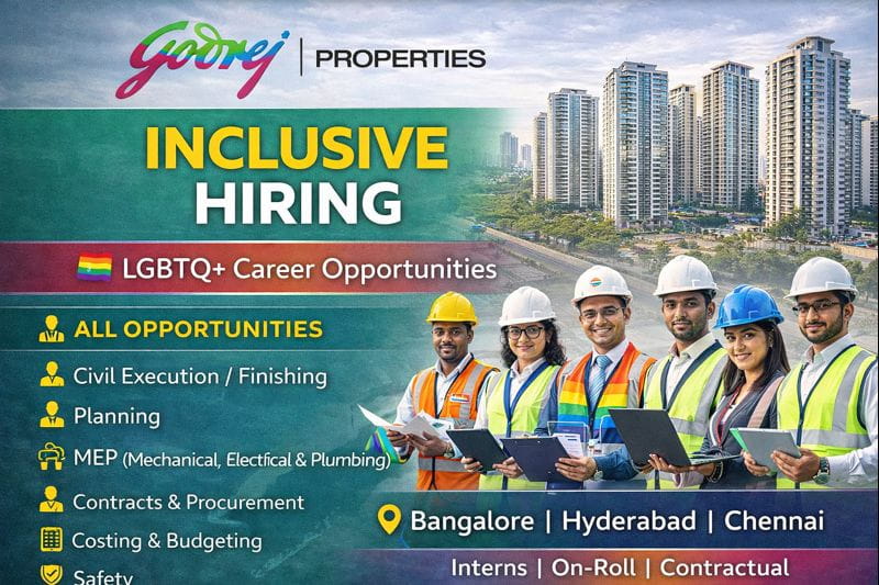 Godrej Properties Recruitment 2026 | For 10th / 12th / ITI / Diploma / B.Tech / B.E