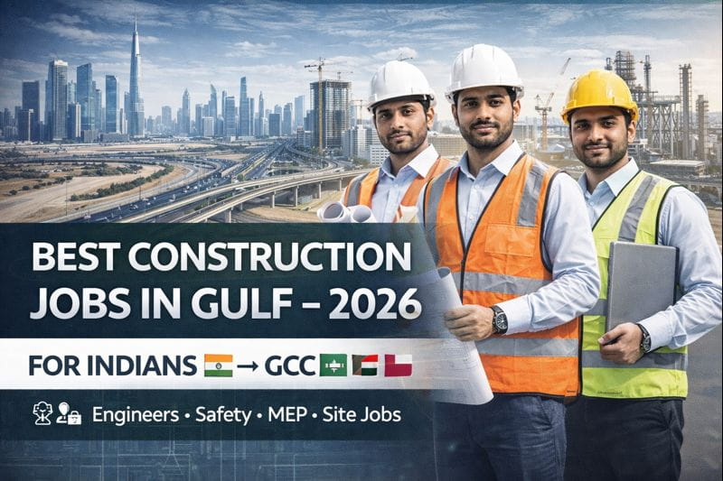 Best Construction Jobs in the Gulf for Indians in 2026: Complete Career Guide