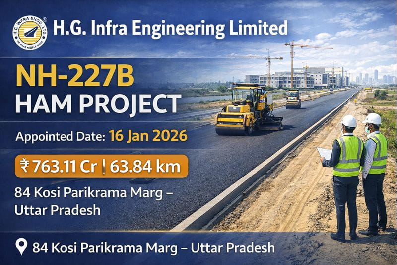 H.G. Infra Engineering Appointed Date Declared for NH-227B HAM Highway Project | ₹763.11 Cr Update
