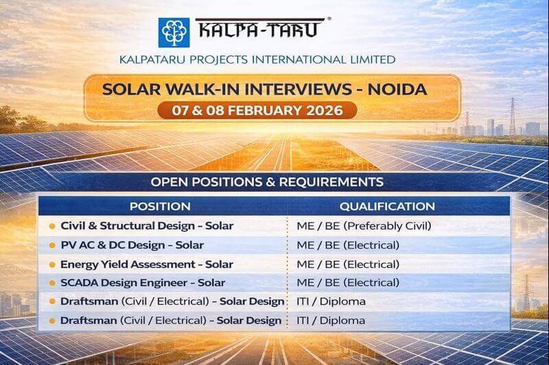 Kalpataru Projects International Ltd Walk In Interview 2026 | Dates: 07 & 08 February 2026 | Construction Placement