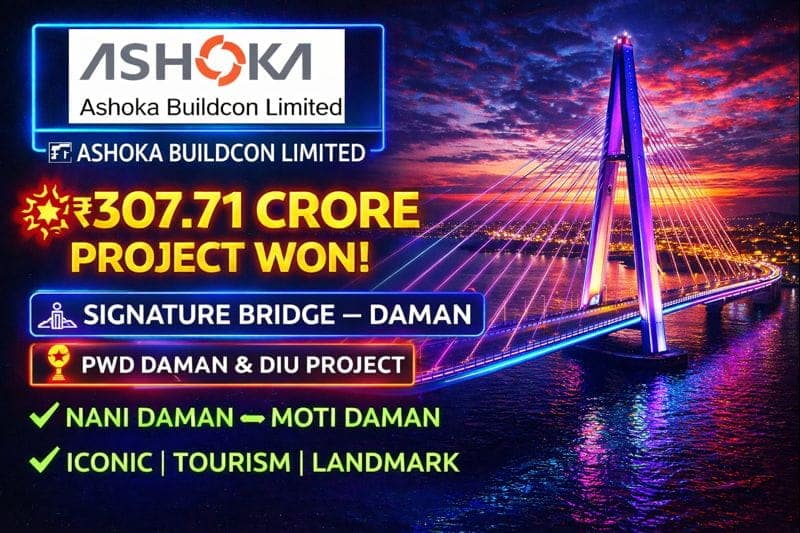 Ashoka Buildcon Limited Secures ₹307.71 Crore Signature Bridge Project in Daman