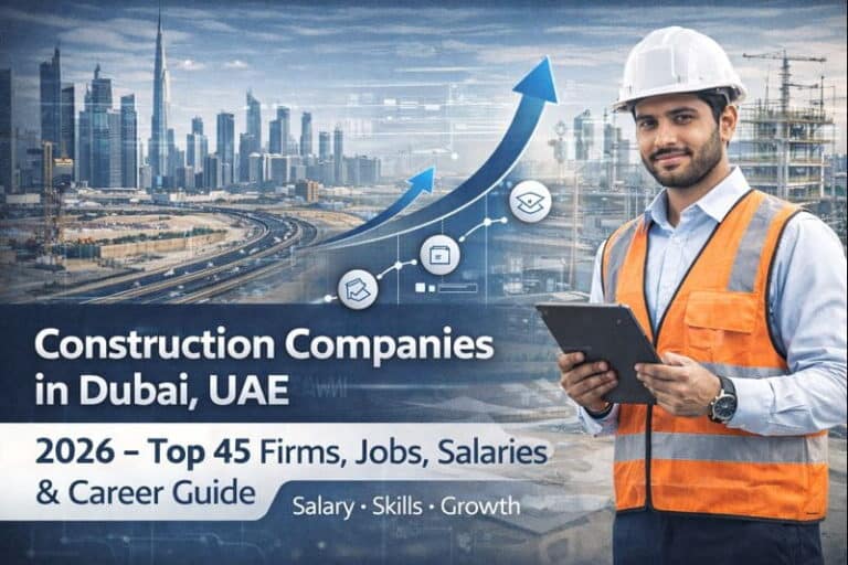 Construction Companies in Dubai, UAE 2026 – Top 45 Firms, Jobs, Salaries & Career Guide