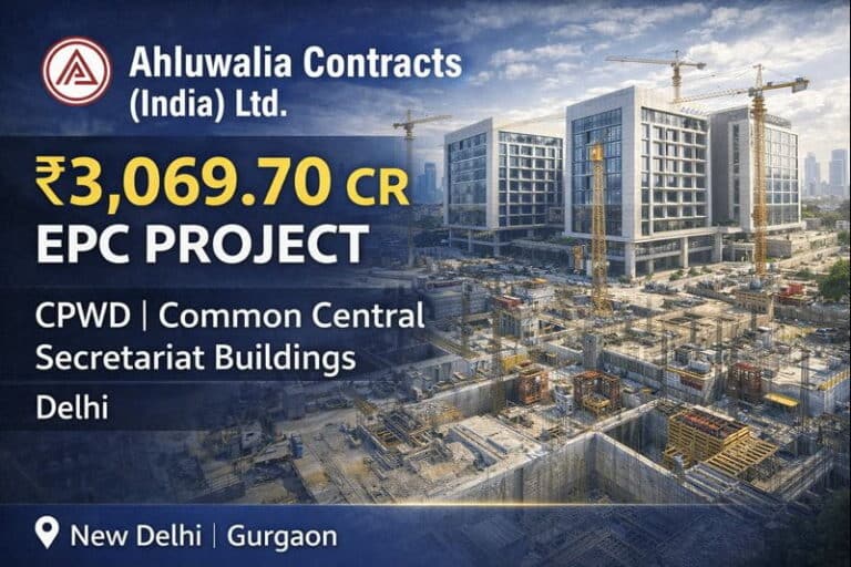 Big Win for Ahluwalia Contracts (India) Ltd. in Delhi | Major EPC Project Award