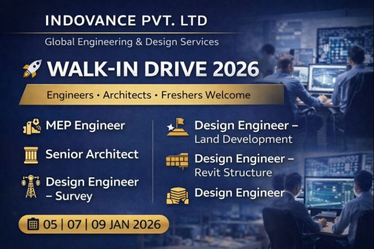 Indovance Pvt. Ltd. Walk-In Recruitment Drive 2026 | MEP Engineer Jobs Near Me