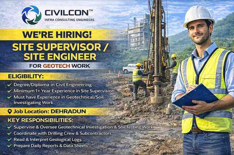 Civilcon Infra Consulting Engineers Hiring 2026 | Work Location: Dehradun | Construction Placement