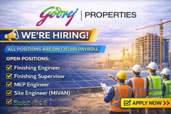 Godrej Properties Hiring 2026 | Project Location: Maan, Hinjewadi Phase 1, Pune