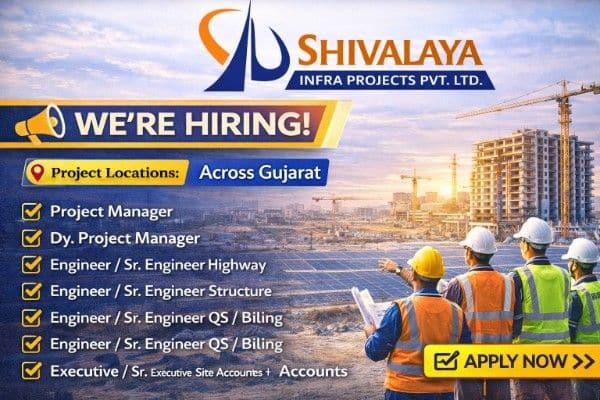 Shiwalay Infra Projects Pvt. Ltd. Recruitment 2026 | Freshers And Experience Both Apply