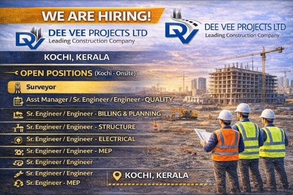 Dee Vee Projects Ltd Recruitment 2026 | Construction Job Near Me
