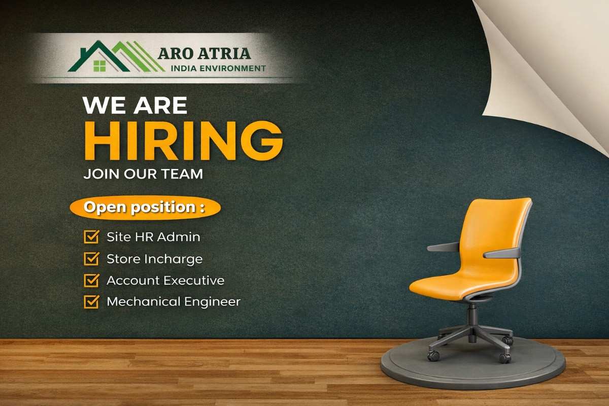 ARO India Environment Hiring 2026 | For Site Admin, Mechanical Engineer, Store Incharge And Account Executive