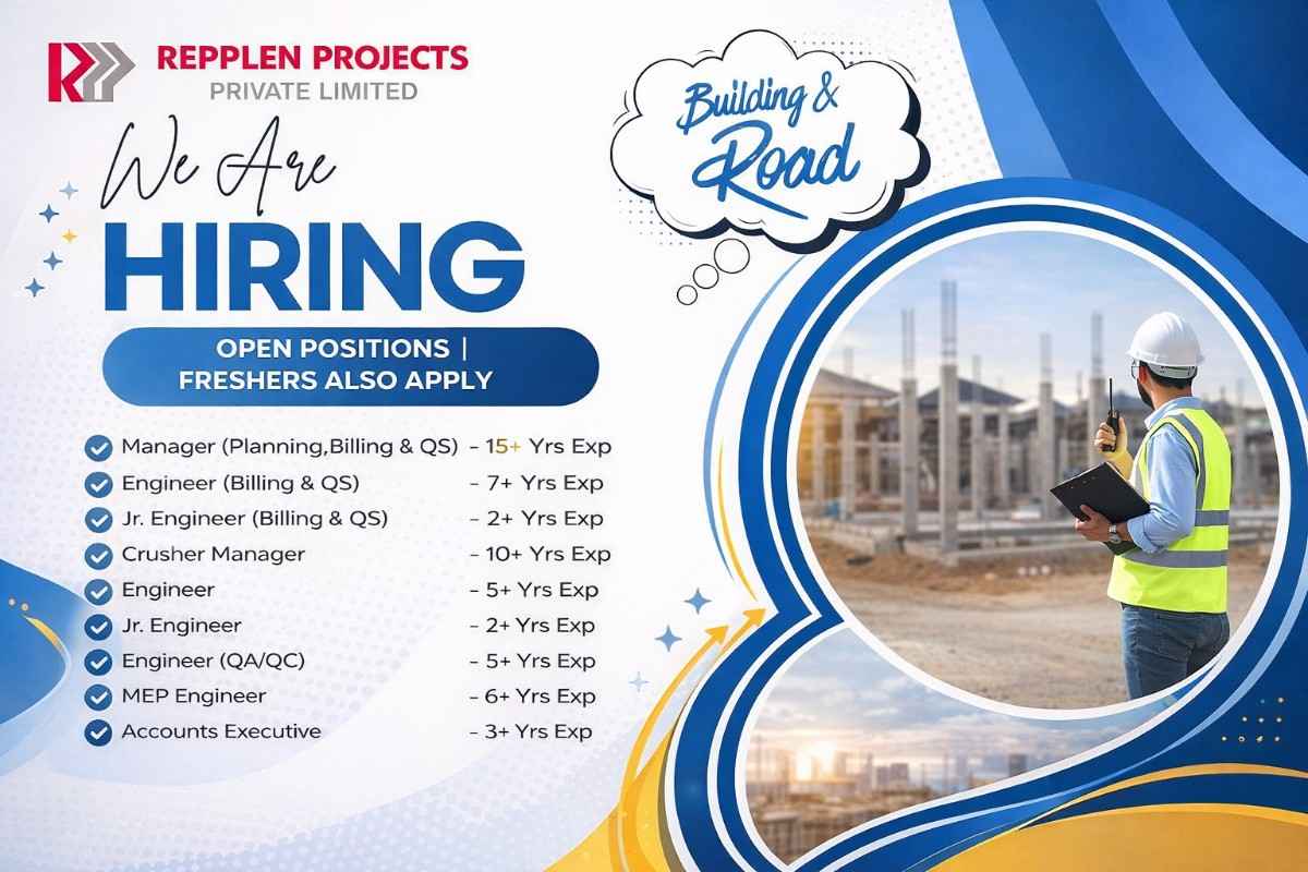 Repplen Projects Private Limited Walk-In Interviews 2026 | Date: Sunday, 01 March 2026