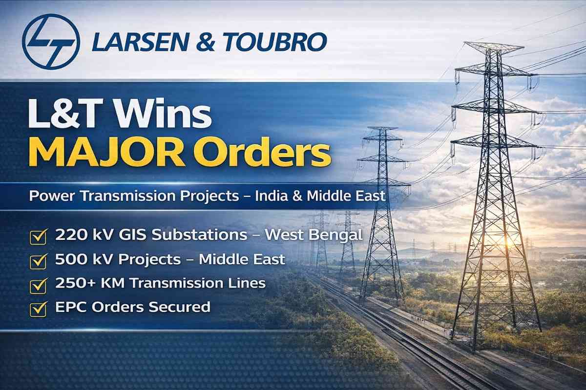 L&T Wins Major Orders in India & Abroad for Power Transmission Infrastructure