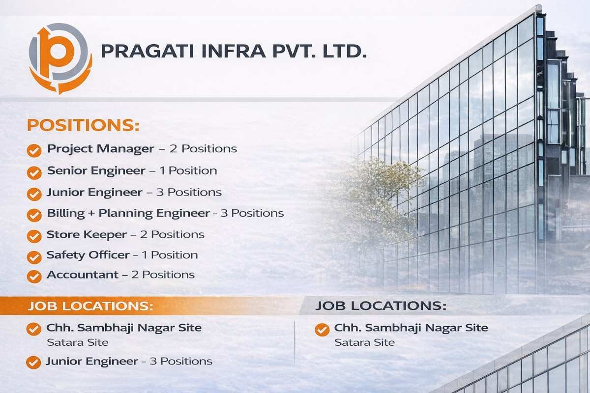 Soleos Energy Pvt Ltd Hiring 2025 | Project Managers, Engineers, Designers & Procurement Roles 4 Pragati Infra Pvt Ltd Recruitment 2026 | Hiring For for Building Projects