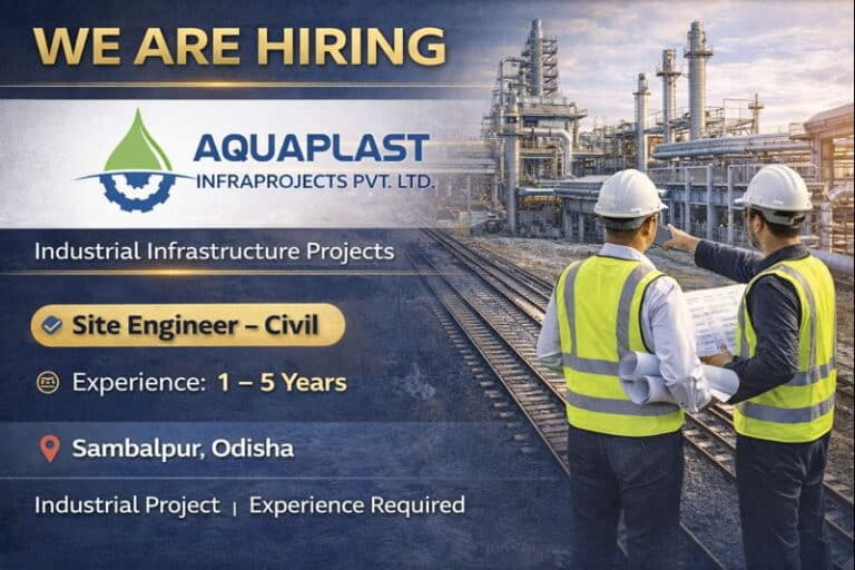Aquaplast Infraprojects Pvt. Ltd Hiring 2026 | Industrial Infrastructure Projects