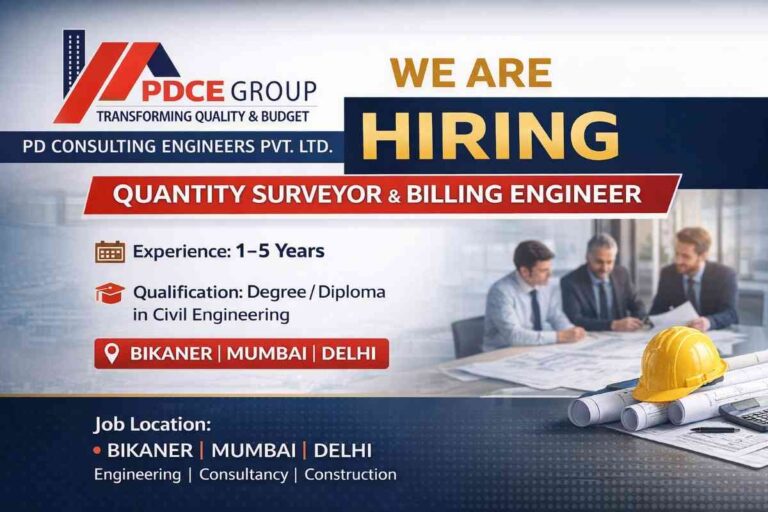 PD Consulting Engineers Pvt Ltd Hiring 2026 | Transforming Quality & Budget