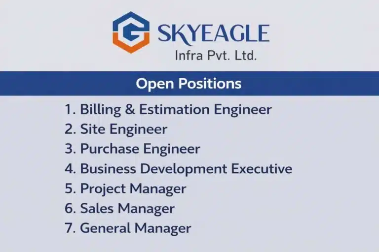 G Skyeagle Infra Walk-in Interview 2026 | Engineer, Manager & Sales Jobs in Pune