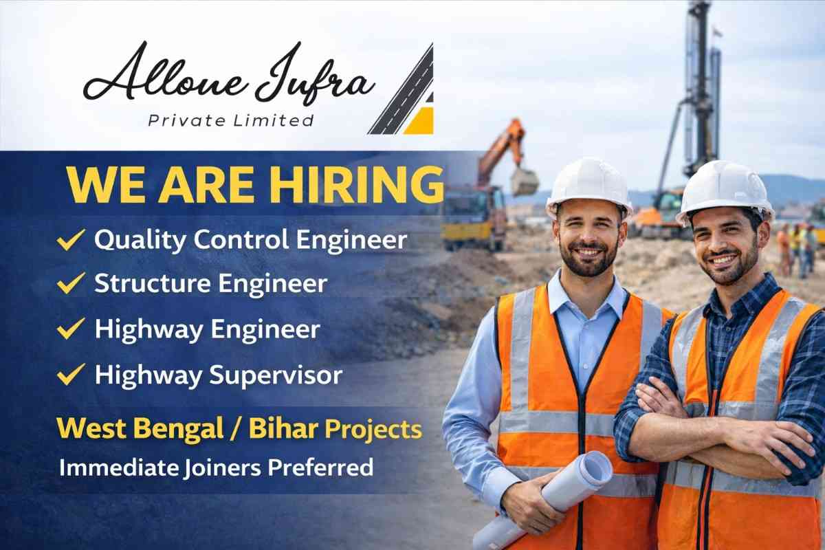 Allone Infra Private Limited Urgent Recruitment 2026 | For Highway and Infrastructure Projects.