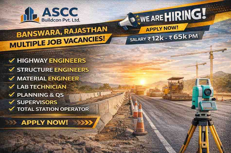 ASCC Buildcon Pvt. Ltd. Hiring 2026 | For Highway Project (HAM)