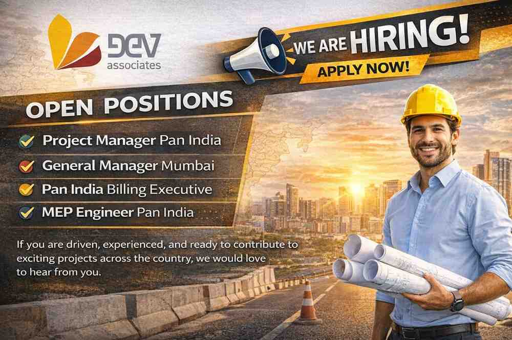 DEV Associates Recruitment 2026 | Construction Jobs In Mumbai