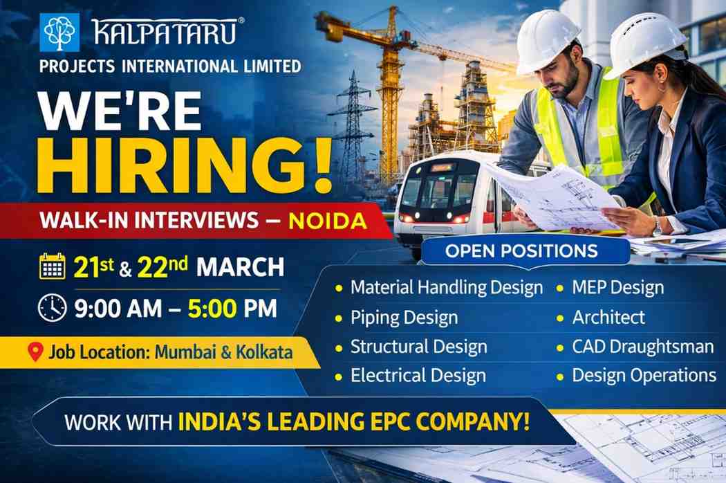 Kalpataru Projects International Limited – Walk-In Interview 2026