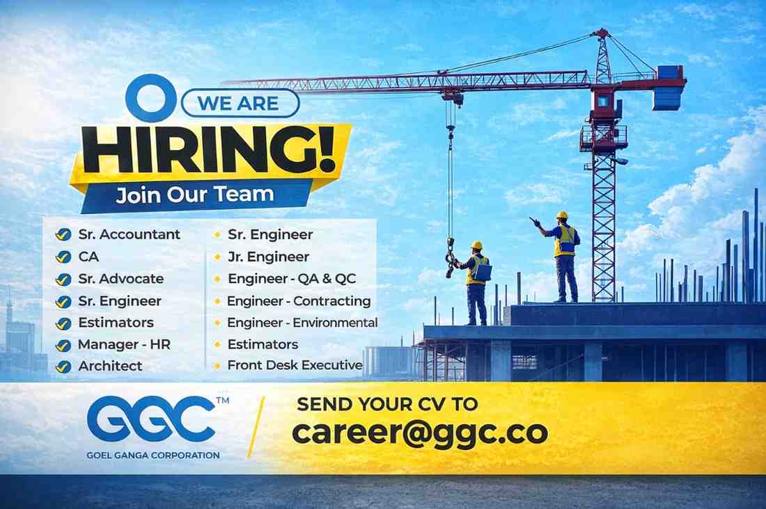 Goel Ganga Corporation Recruitment 2026 | Civil, Accounts, HR, Architect & Engineer Jobs
