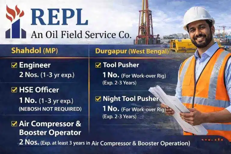 Ratnam Energy Pvt. Ltd. Vacancy 2026 | Location: Durgapur, West Bengal