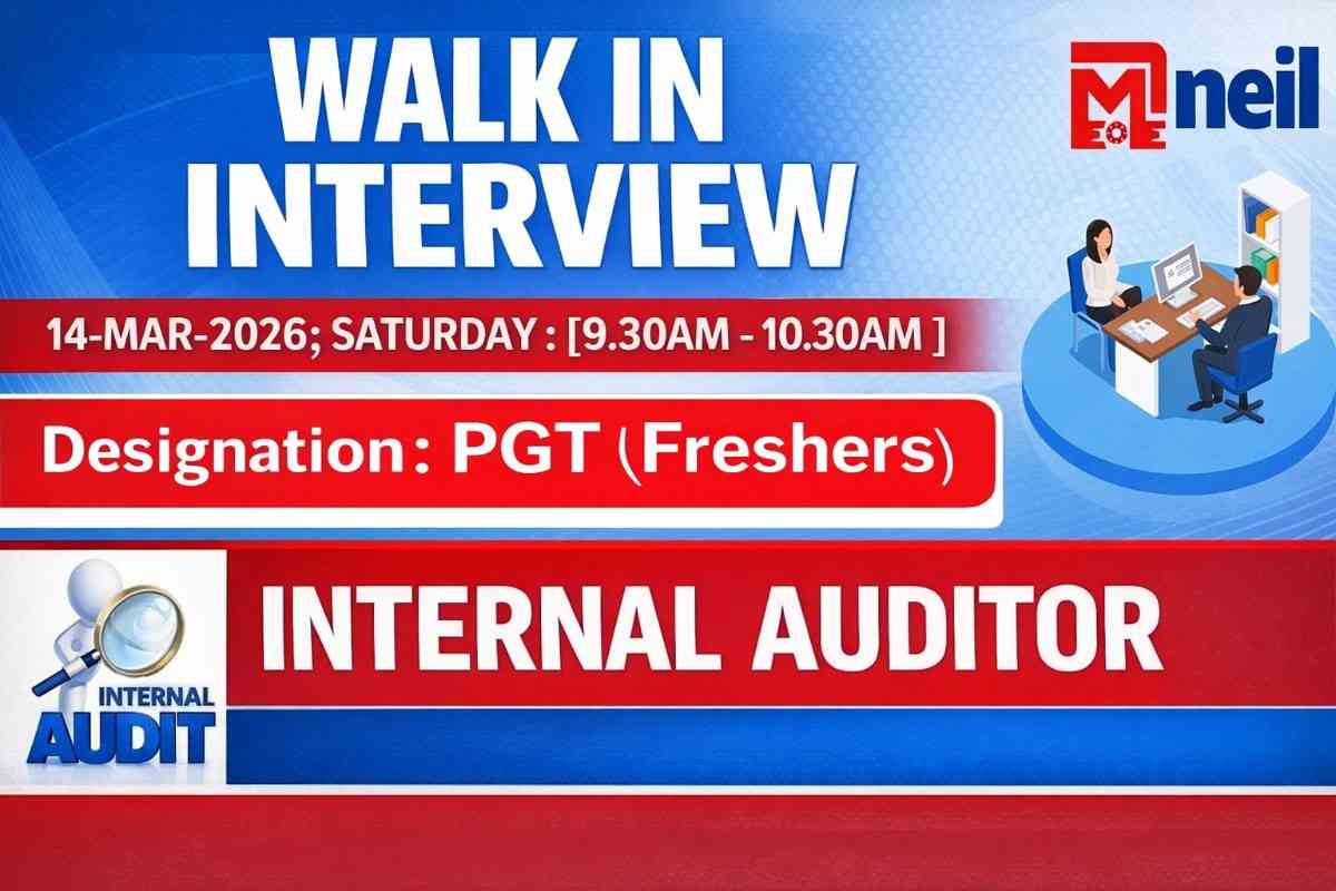 MEIL – Megha Engineering & Infrastructure Ltd Walk-In Drive 2026 | For Internal Auditor (PGT – Freshers)