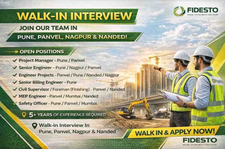 RVPR Constructions Pvt Ltd Vacancy 2026 | For Power Plant or industrial Project Construction