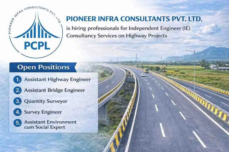 Pioneer Infra Consultants Pvt Ltd Recruitment 2026 | Highway Consultancy Jobs in Rajasthan | HAM Projects Hiring