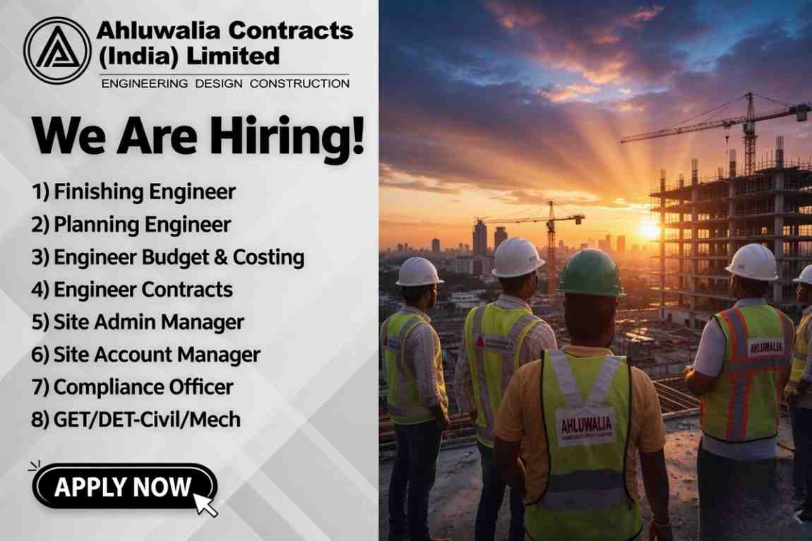 Ahluwalia Contracts Jobs 2026 | Civil Engineer, QA QC, HVAC, Accountant, Planning Hiring