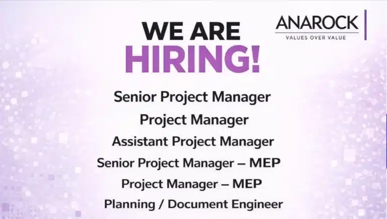 ANAROCK PMES Hiring 2026 | Interior Fit-out & Construction Jobs Bengaluru