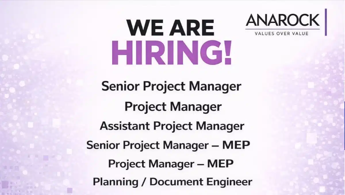 ANAROCK PMES Hiring 2026 | Interior Fit-out & Construction Jobs Bengaluru