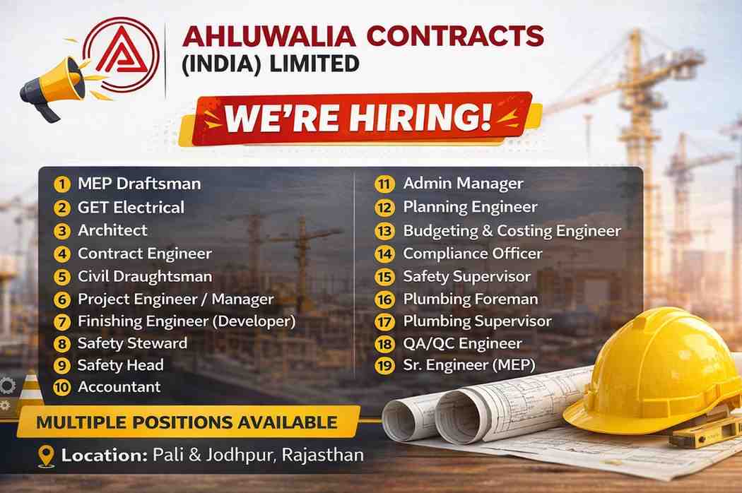 Ahluwalia Contracts India Ltd Recruitment 2026 | MEP, Civil, Safety & Engineer Jobs in Mumbai