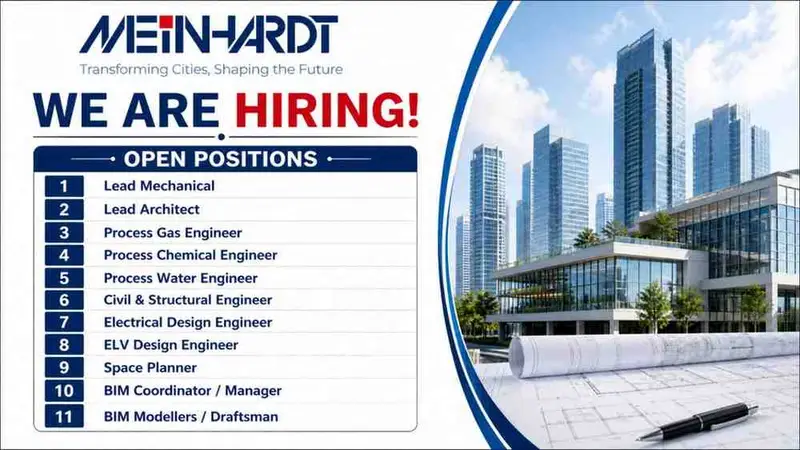 Meinhardt Group Recruitment 2026 | BIM, Architect, Mechanical, Electrical Design Job