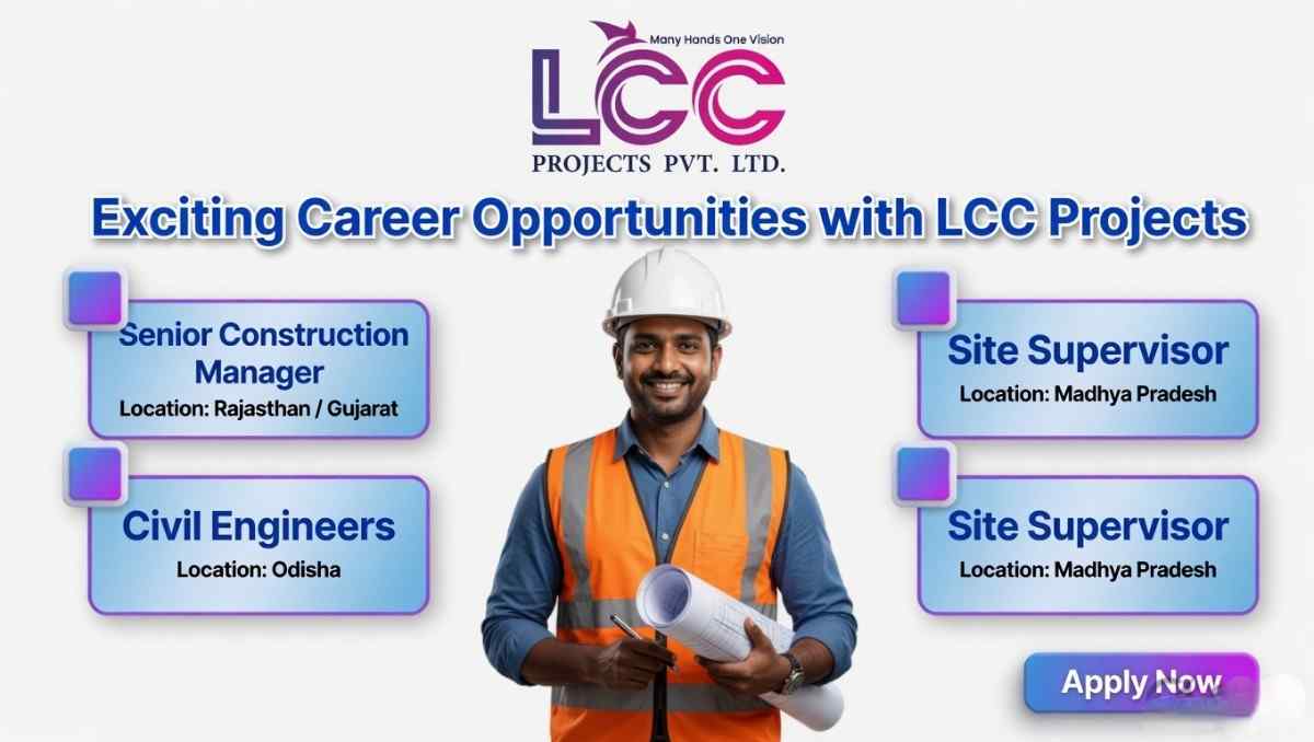 LCC Projects Ltd Recruitment 2026 | Civil Engineer & Site Engineer Jobs | Water Infrastructure Projects