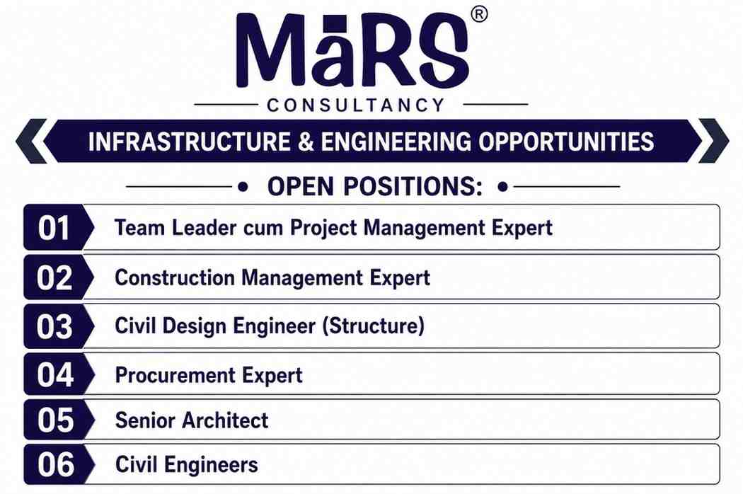 Mars Consultancy Recruitment 2026 | Latest Infrastructure & Engineering Jobs