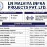 LN Malviya Infra Projects Recruitment 2026 | Survey Engineer, Bridge Engineer & Quantity Surveyor Jobs