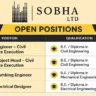 SOBHA Ltd Walk-In Interview 2026 | Civil Engineer, Project Head, Plumbing Engineer & Electrical Designer Jobs