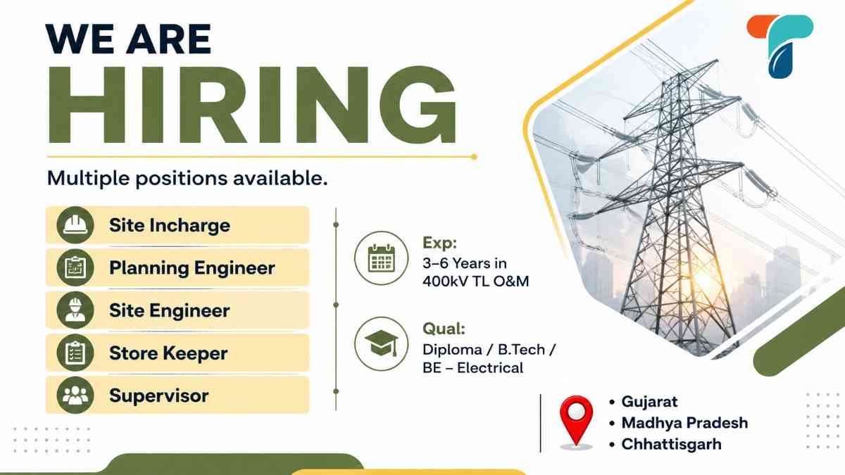Telegence Group Jobs 2026 | Site Incharge, Planning Engineer, Site Engineer, Store Keeper and Supervisor Vacancies
