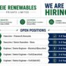 EIE Renewables Recruitment 2026 | Civil, Electrical, QA/QC, Store & Accounts Jobs in Solar & BESS Projects