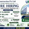 URC Construction Recruitment 2026 | MEP Planning, Billing, QA/QC & Stores Jobs in Ahmedabad
