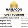 Haibacon Construction Company Recruitment 2026 | Technical Office Engineer, QC Engineer & Site Engineer Jobs