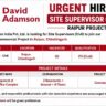 David Adamson India Recruitment 2026 | Site Supervisor (Civil) Vacancy for Commercial Project in Raipur