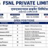 FSNL Pvt Ltd Recruitment 2026 | Project Manager, Mining Foreman, Surveyor & Safety Officer Jobs