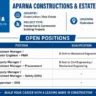 Aparna Constructions Recruitment 2026 | Procurement, P&M & Safety (EHS) Jobs in Hyderabad