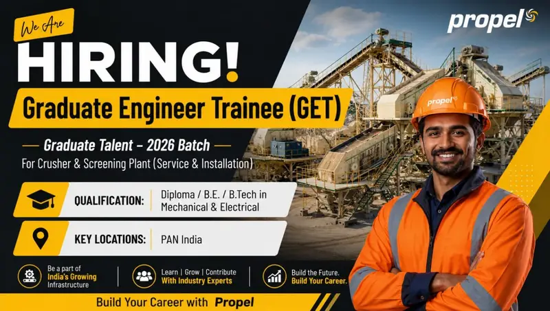 Propel Industries Hiring 2026 | For Graduate Engineer Trainees (GET) | Mechanical & Electrical Engineering Freshers