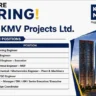 KMV Projects Limited Recruitment 2026 | Planning Engineer, Civil Engineer & QA/QC Jobs