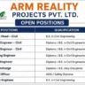 ARM Reality Projects Recruitment 2026: Project Head, Planning Engineer, Billing Engineer & Civil Engineer Jobs in Pune