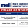 Megha Engineering & Infrastructures Recruitment 2026 | Civil & Mechanical Engineering Jobs