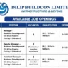 Dilip Buildcon Recruitment 2026 | Manager, Deputy Manager & Assistant Manager Jobs | Oil & Gas Pipeline Business Development